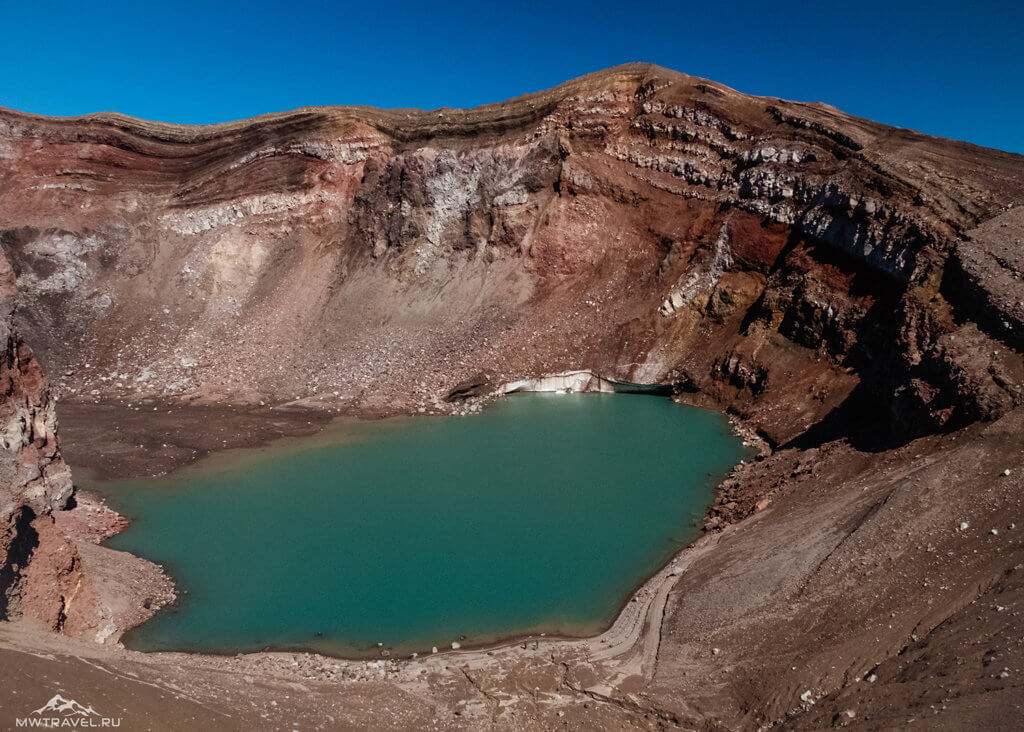 Поход по Камчатке: кратер вулкан горелый