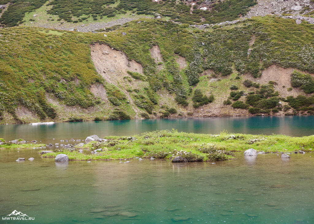 7 горное озеро на кавказе