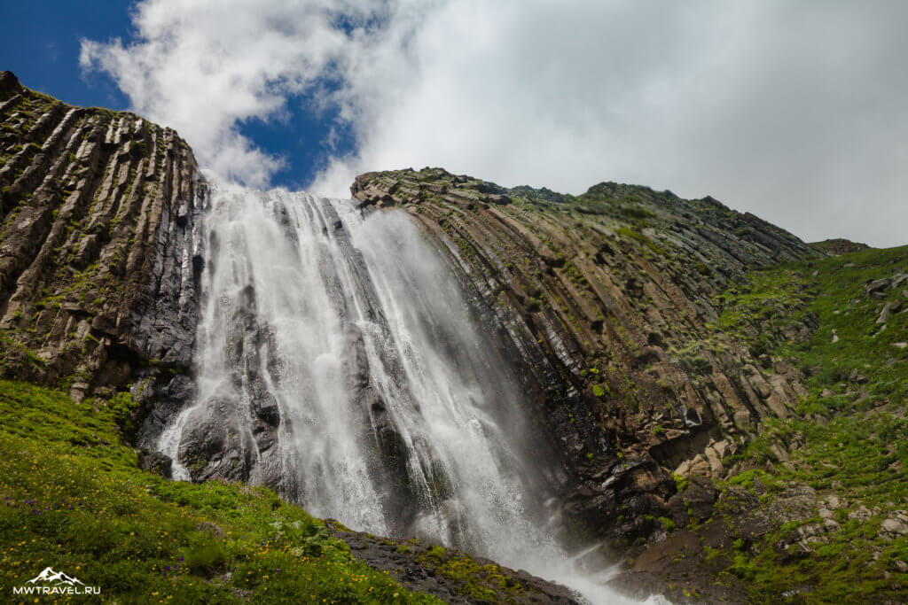 12 водопад терскол в приэльбрусье